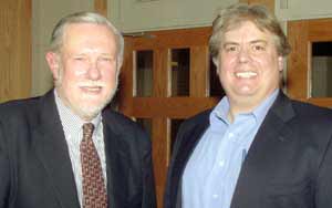 Chuck Geschke and Dan Hanson at JCU